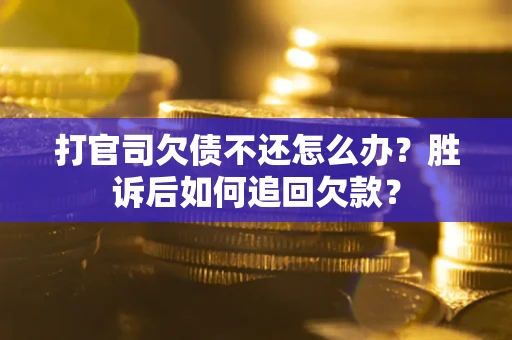 北京打官司欠债不还怎么办？胜诉后如何追回欠款？