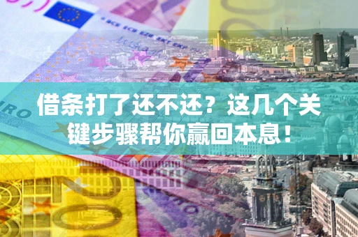 北京借条打了还不还？这几个关键步骤帮你赢回本息！