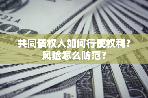 北京共同债权人如何行使权利？风险怎么防范？