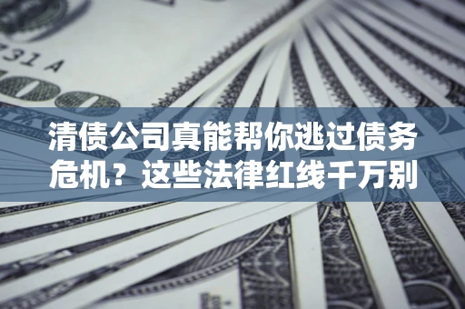 北京清债公司真能帮你逃过债务危机？这些法律红线千万别踩