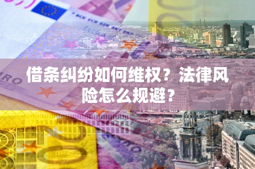 北京借条纠纷如何维权？法律风险怎么规避？